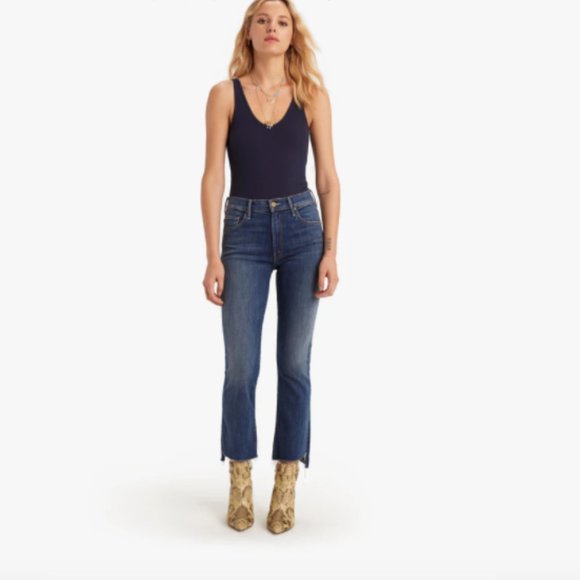 MOTHER Denim - MOTHER | The Insider Crop Step Fray